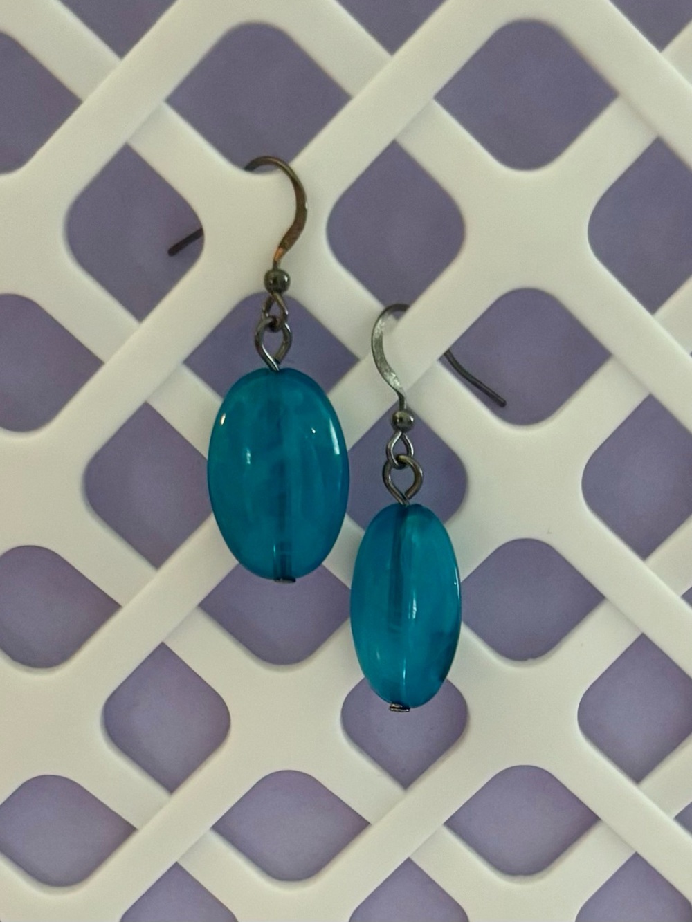 Teal Bead Drop Earrings - Women Jewelry